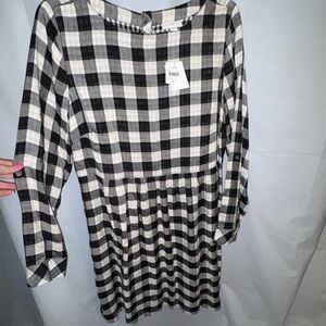J. Jill Black and White Checkered Dress ⚡️